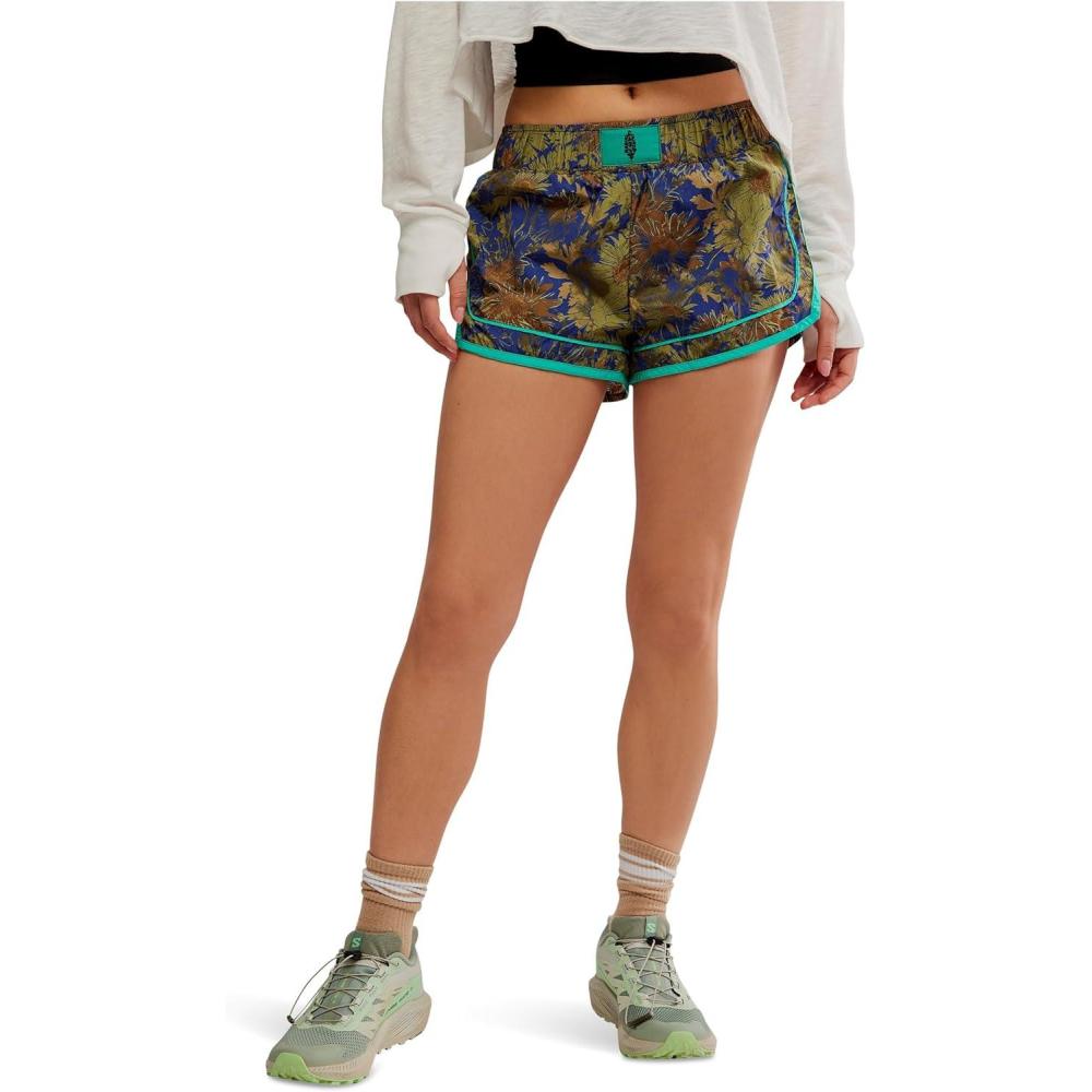 image:imageFree People Womens Varsity Blues Shorts PrintFloral Camo Combo