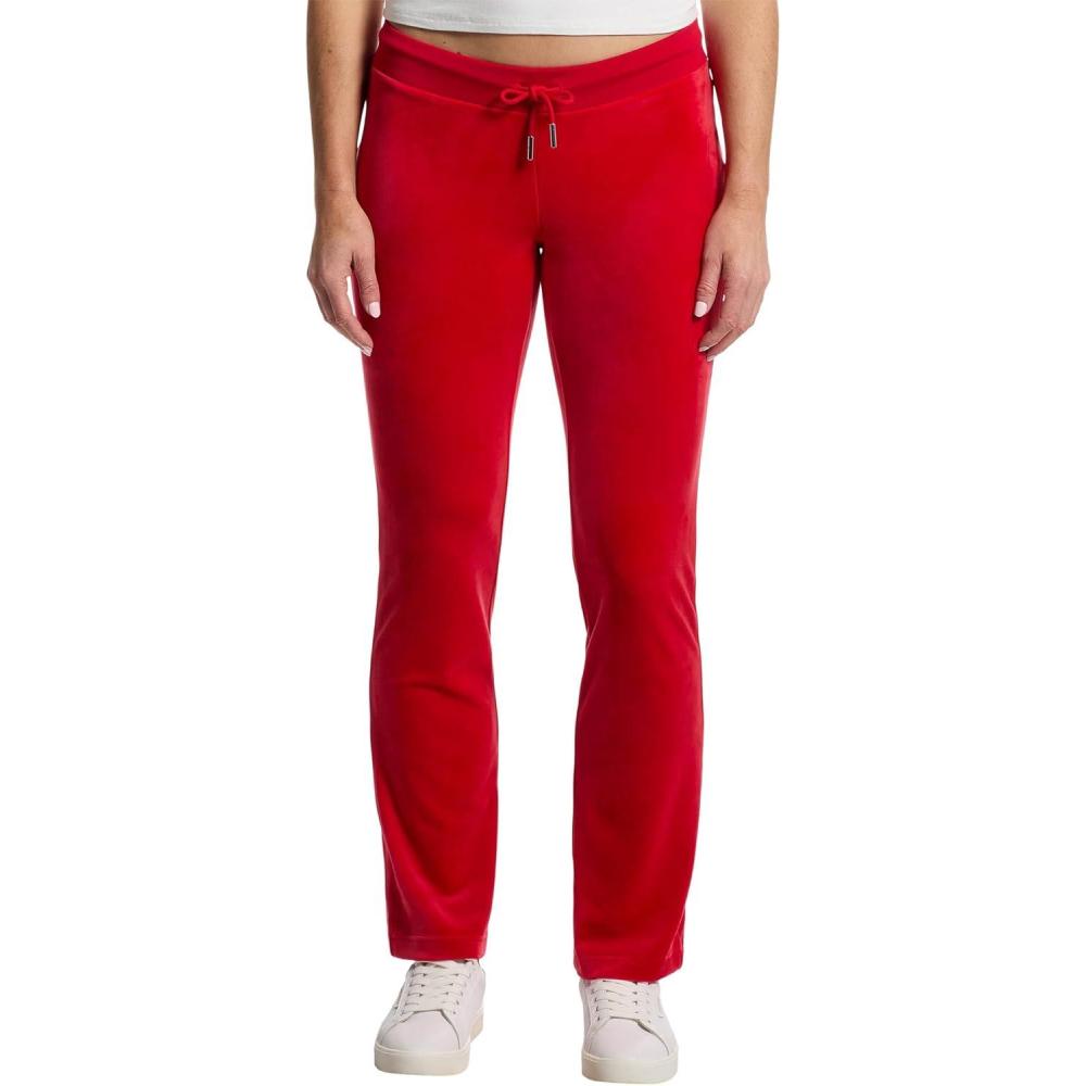 image:imageJuicy Couture Womens Rib Waist Velour Pants with DrawcordFire