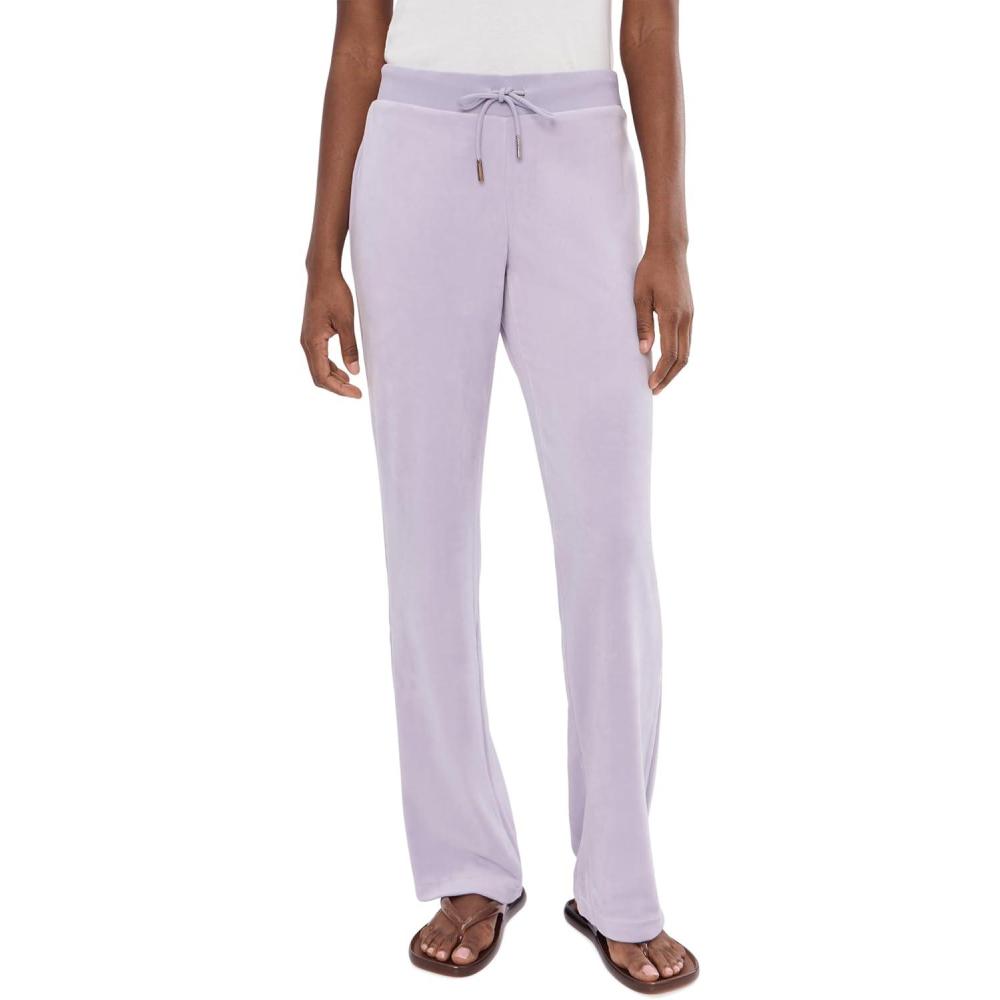 image:imageJuicy Couture Womens Rib Waist Velour Pants with DrawcordOrchid Petal