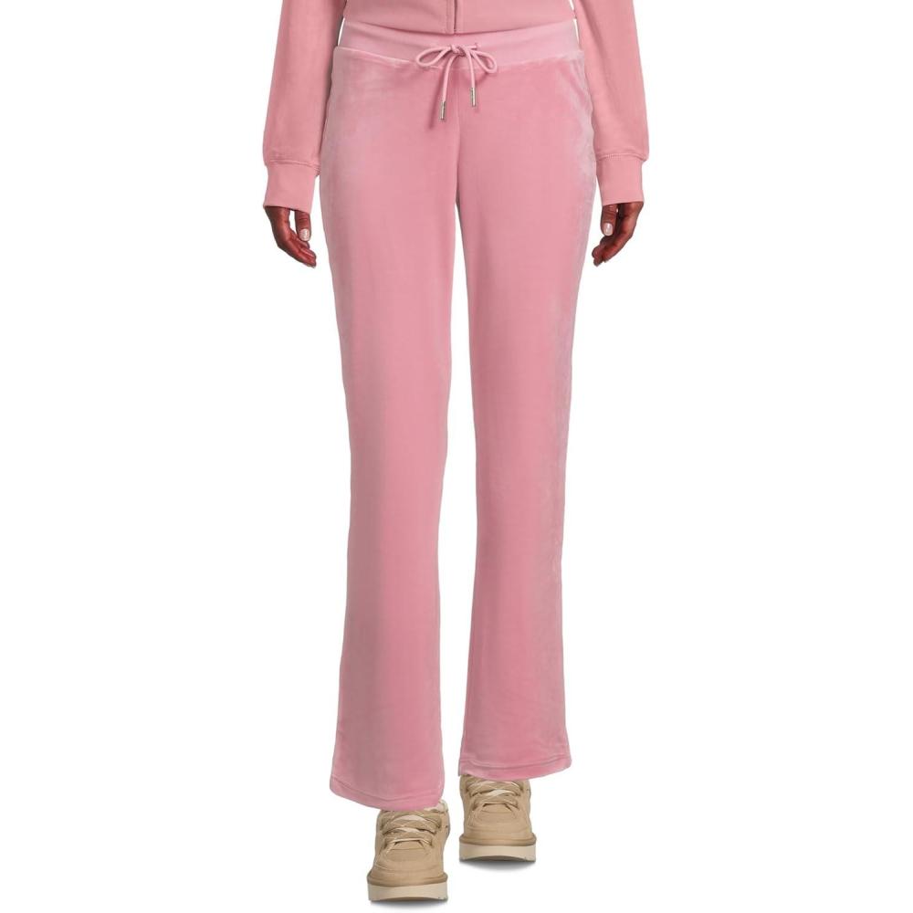 image:imageJuicy Couture Womens Rib Waist Velour Pants with DrawcordRose