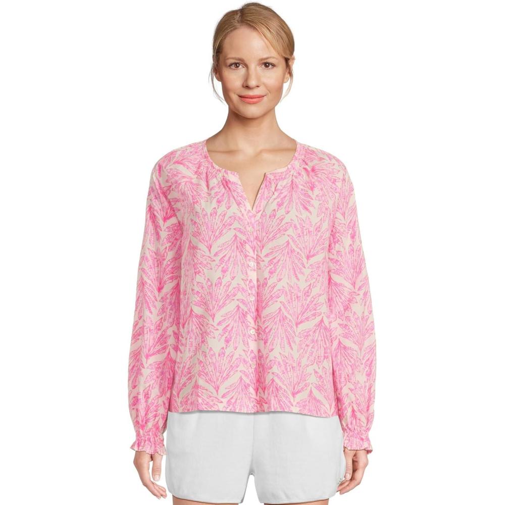image:imageLilly Pulitzer Womens Aldina TopPink Bliss Shady Babe