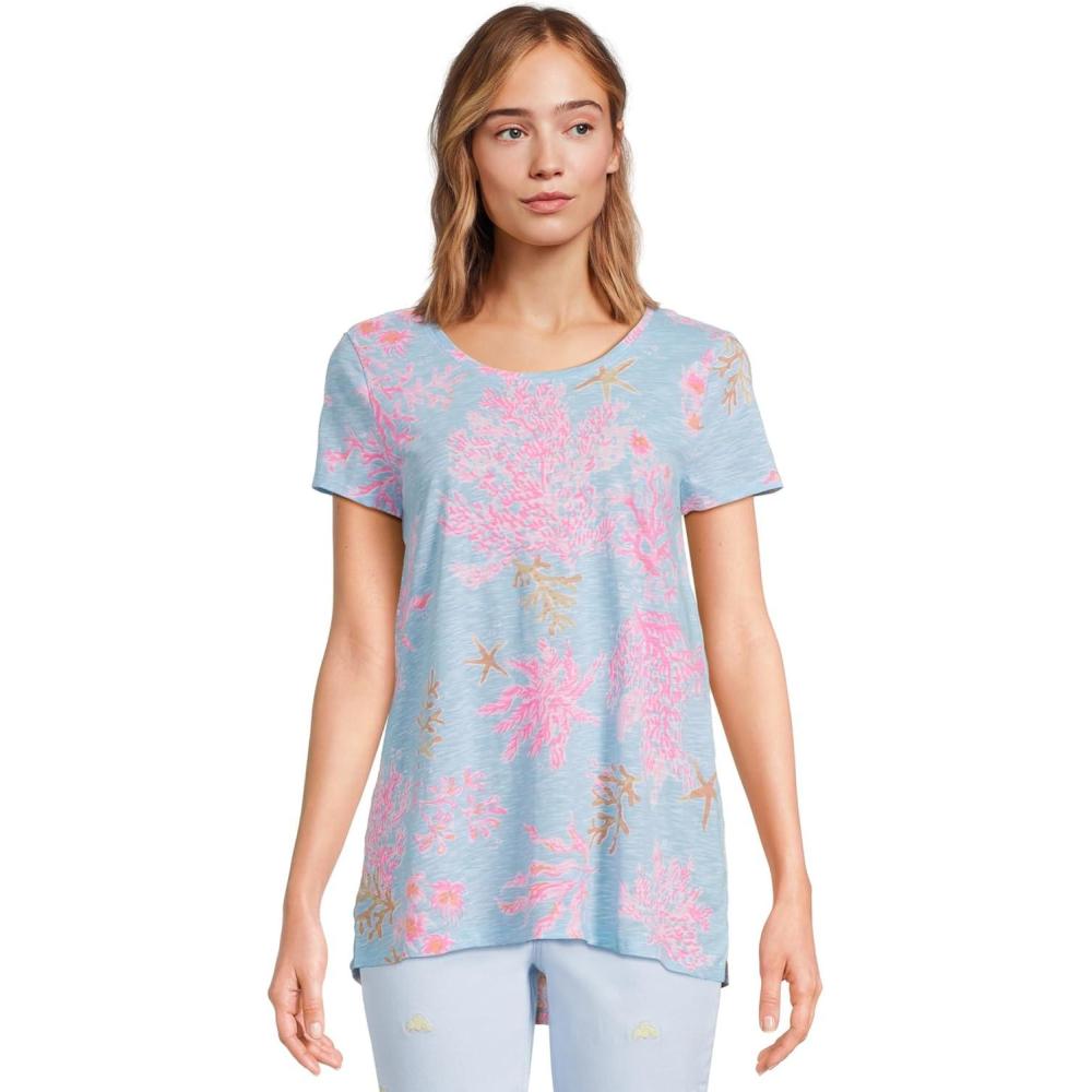 image:imageLilly Pulitzer Womens Etta Scoop NeckMulti Royal Coral