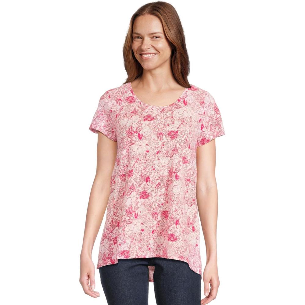 image:imageLilly Pulitzer Womens Etta Scoop NeckRaspberry Rouge Animal Magnetism