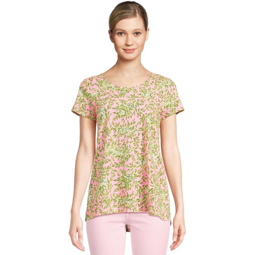 image:imageLilly Pulitzer Womens Etta Scoop NeckRousseau Pink Mane Character Energy