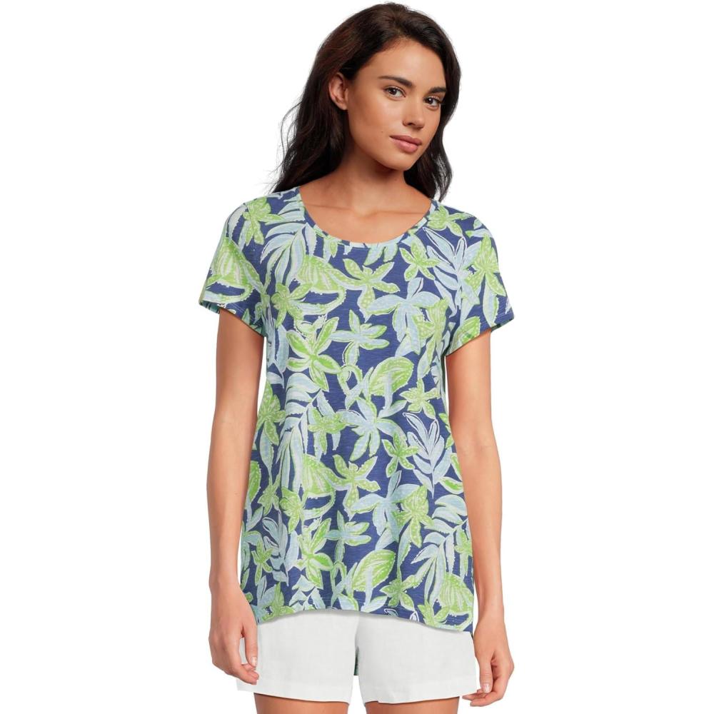 image:imageLilly Pulitzer Womens Etta Scoop NeckSapphire Pool Tropical Tango