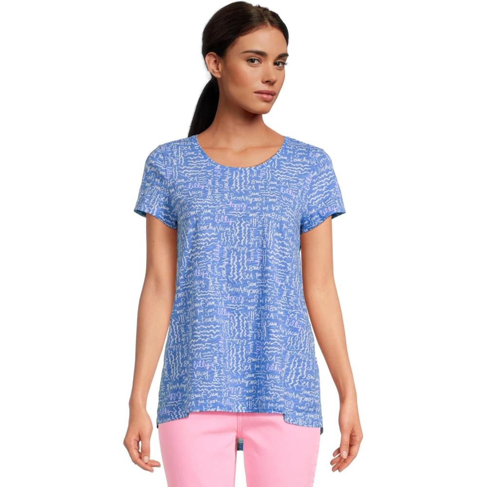 image:imageLilly Pulitzer Womens Etta Scoop NeckSunwashed Blue Seacrets