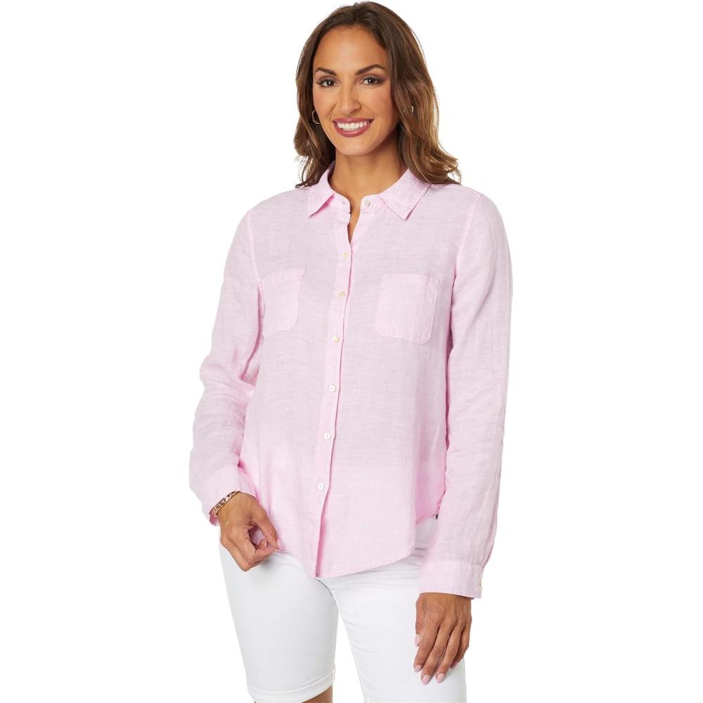 image:imageLilly Pulitzer Womens Sea View ButtonDownUrchin Pink