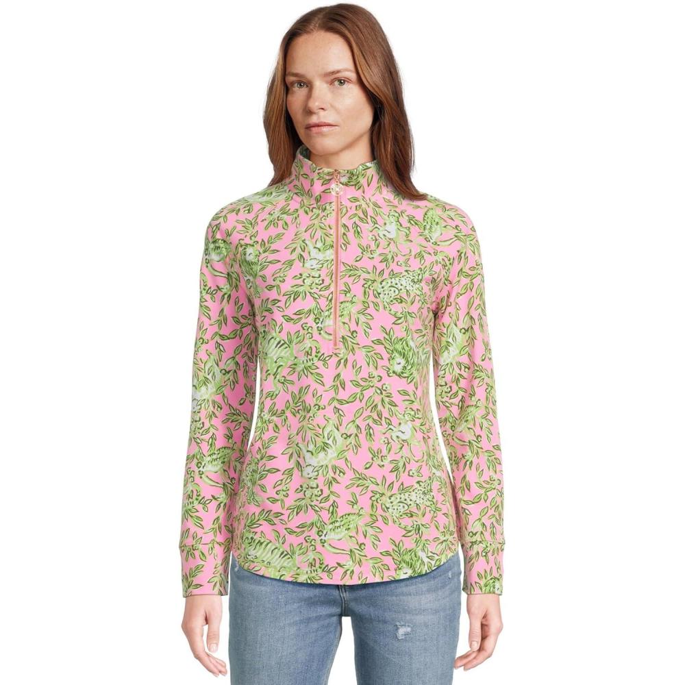 image:imageLilly Pulitzer Womens UPF 50 Skipper PopoverRousseau Pink Mane Character Energy