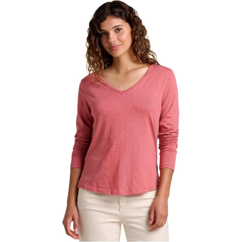 image:imageToadampCo Womens Marley II Long Sleeve TeeDusty Cedar