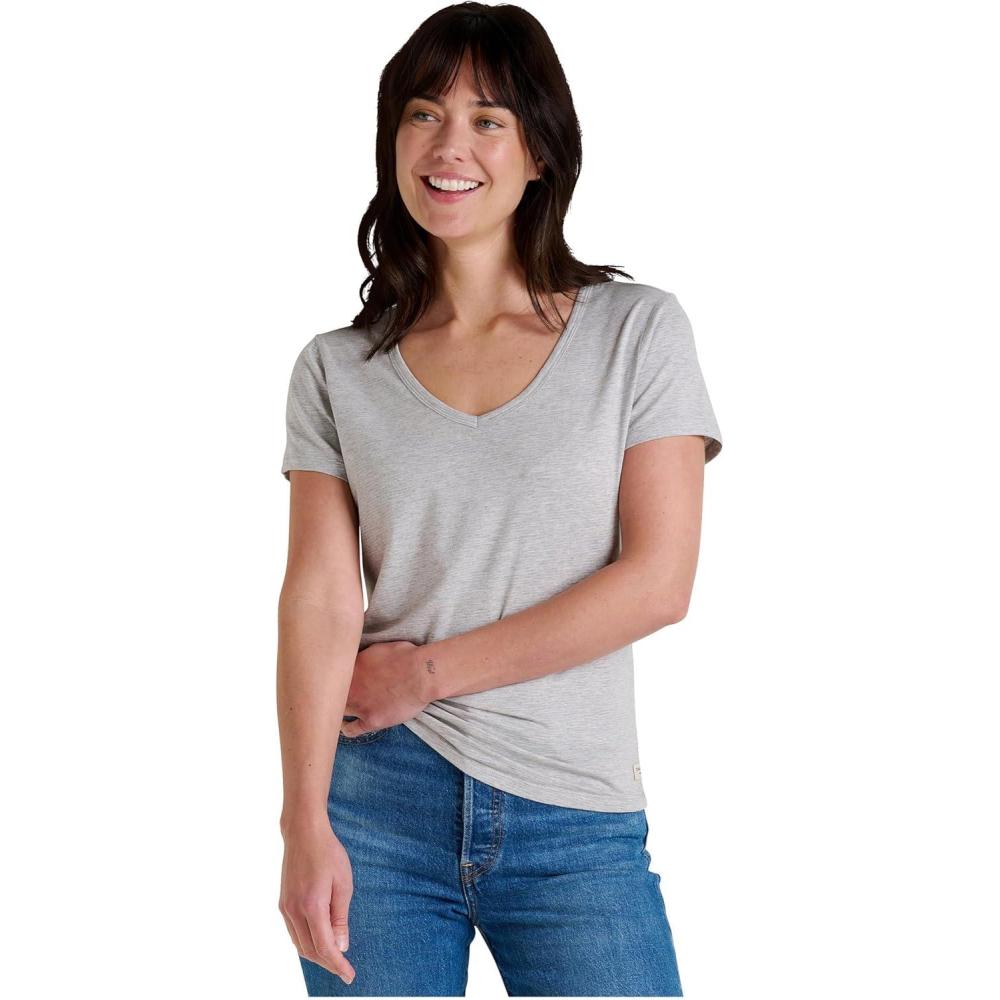 image:imageToadampCo Womens Marley II Short Sleeve TeeLight Heather Grey