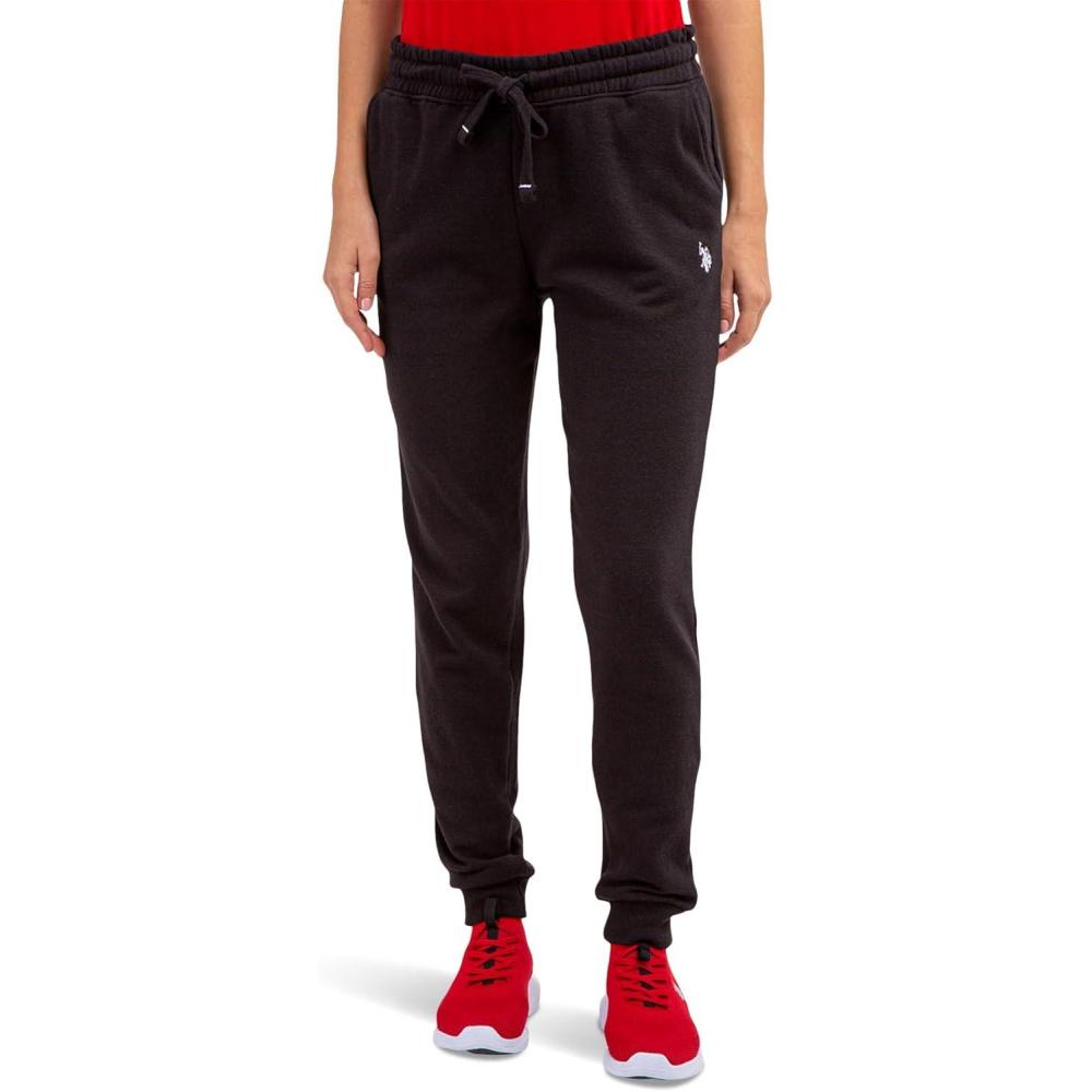 image:imageUS POLO ASSN HighWaist Joggers wPony SweatpantsBlack