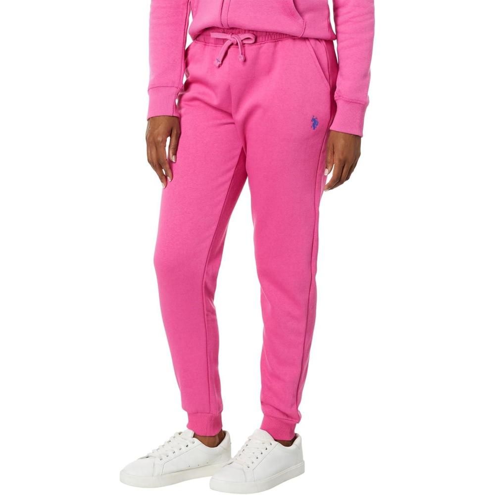 image:imageUS POLO ASSN HighWaist Joggers wPony SweatpantsPink Pizazz