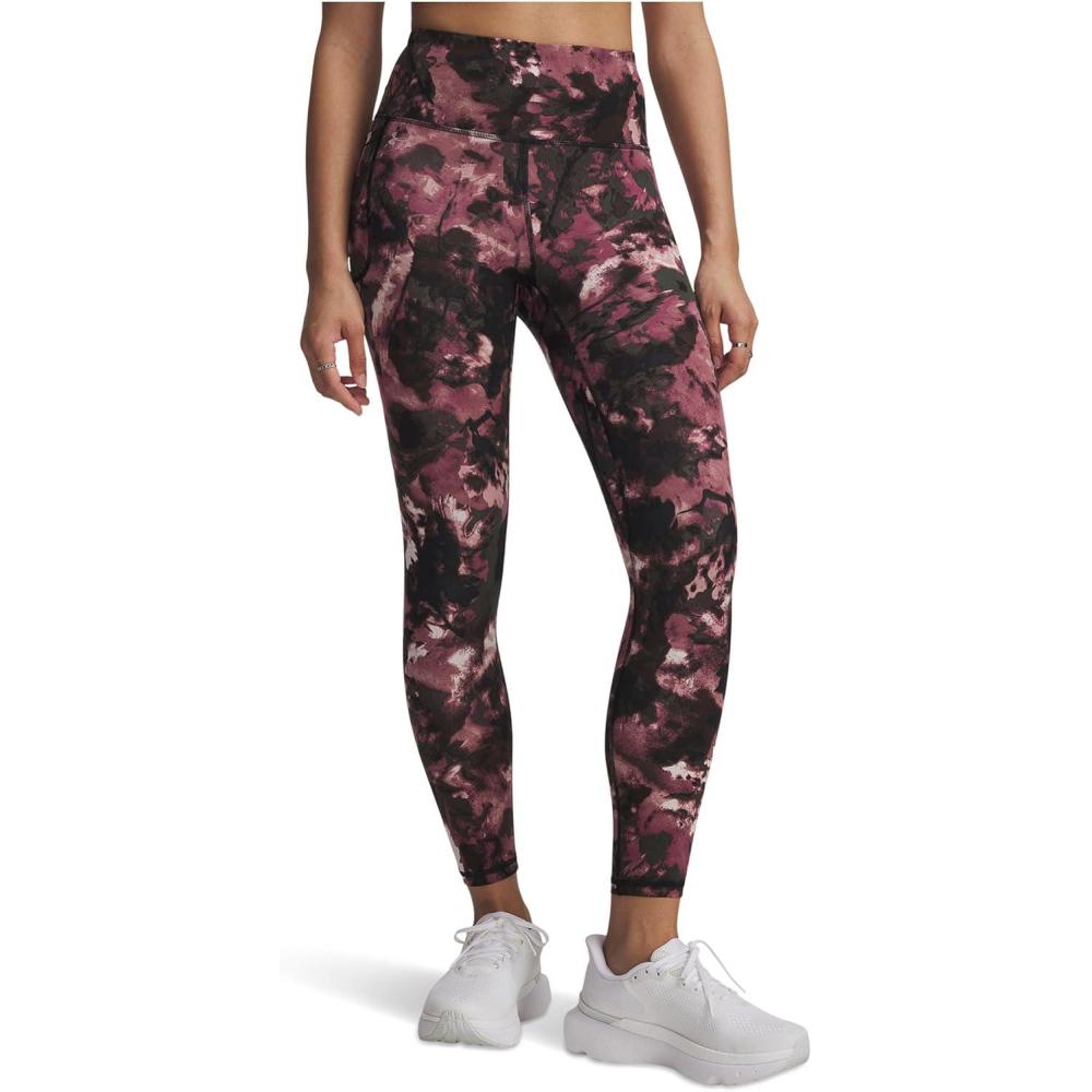 image:imageUnder Armour Womens Motion Print Ankle LeggingsSummit WhiteFuchsia DuskTourmaline Pink