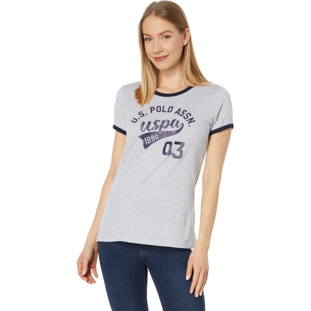 image:imageVARSITY PRINT RINGER TSHIRTLight Gray Heather