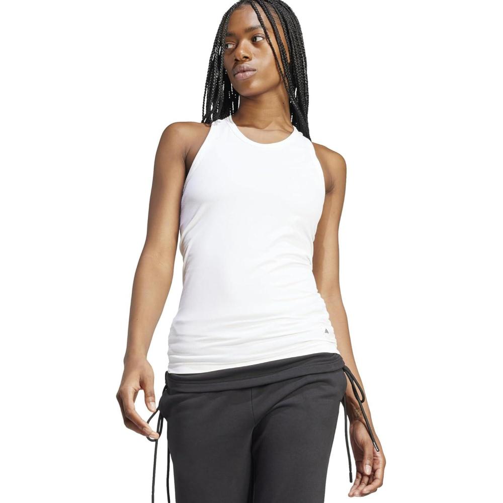 image:imageadidas Womens Rib Tank In3623White