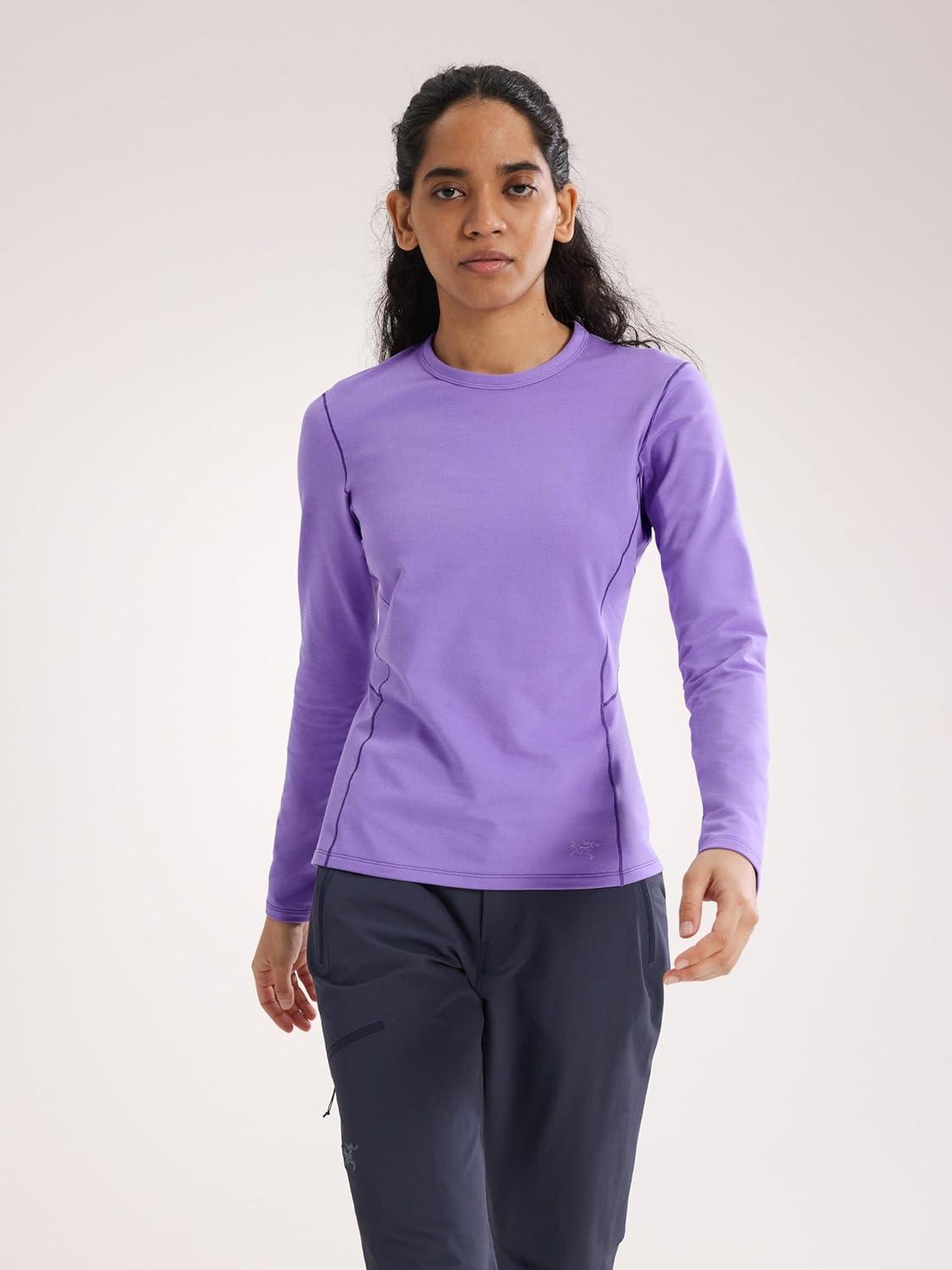 image:imageArcteryx Rho Crew Neck LS Womens Lightweight Microfleece Thermal Base Layer for Women Moisture Wicking Tops for HikingAster