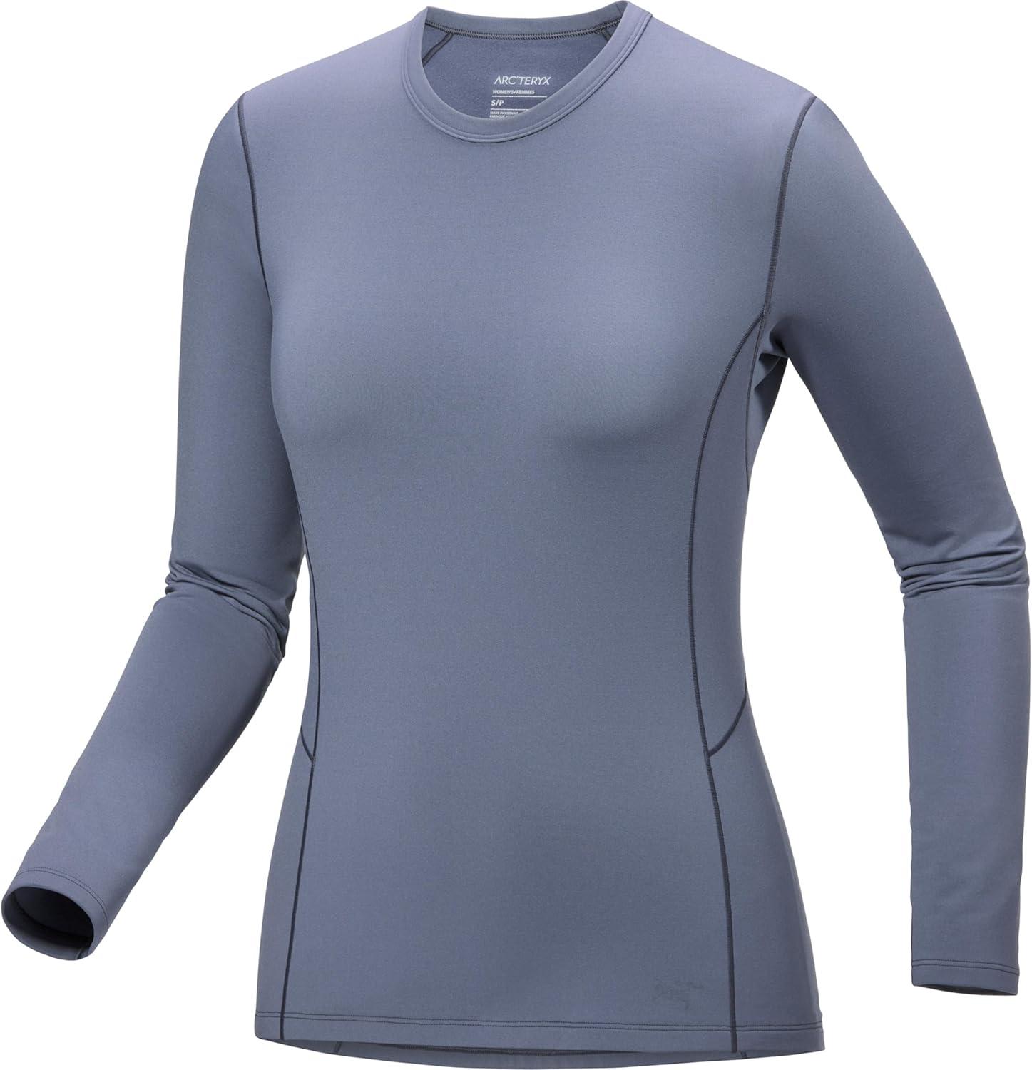 image:imageArcteryx Rho Crew Neck LS Womens Lightweight Microfleece Thermal Base Layer for Women Moisture Wicking Tops for HikingStratus