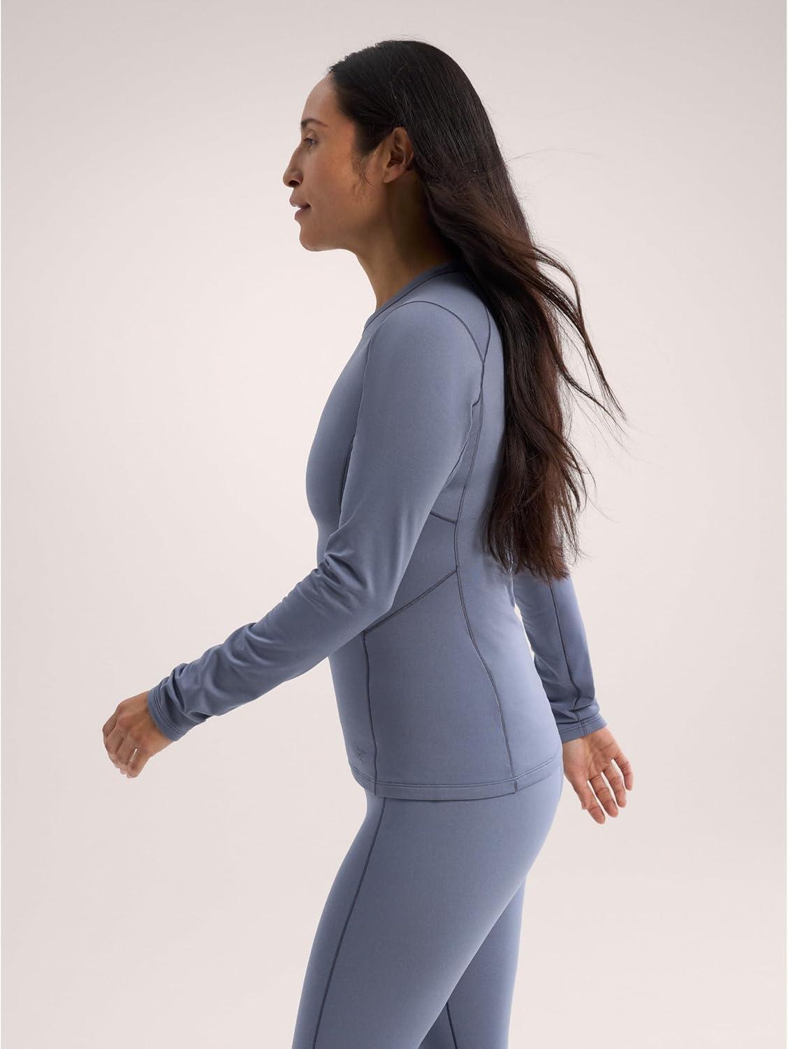 image:imageArcteryx Rho Crew Neck LS Womens Lightweight Microfleece Thermal Base Layer for Women Moisture Wicking Tops for HikingStratus