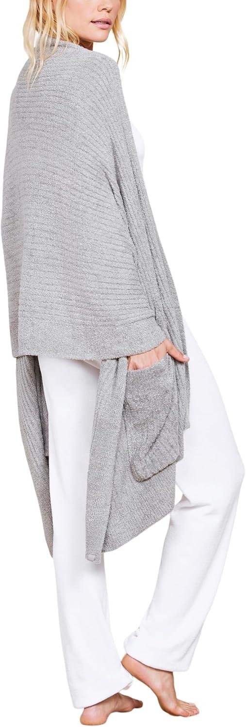 image:imageBarefoot Dreams CozyChic Lite Heathered Travel ShawlDove Gray