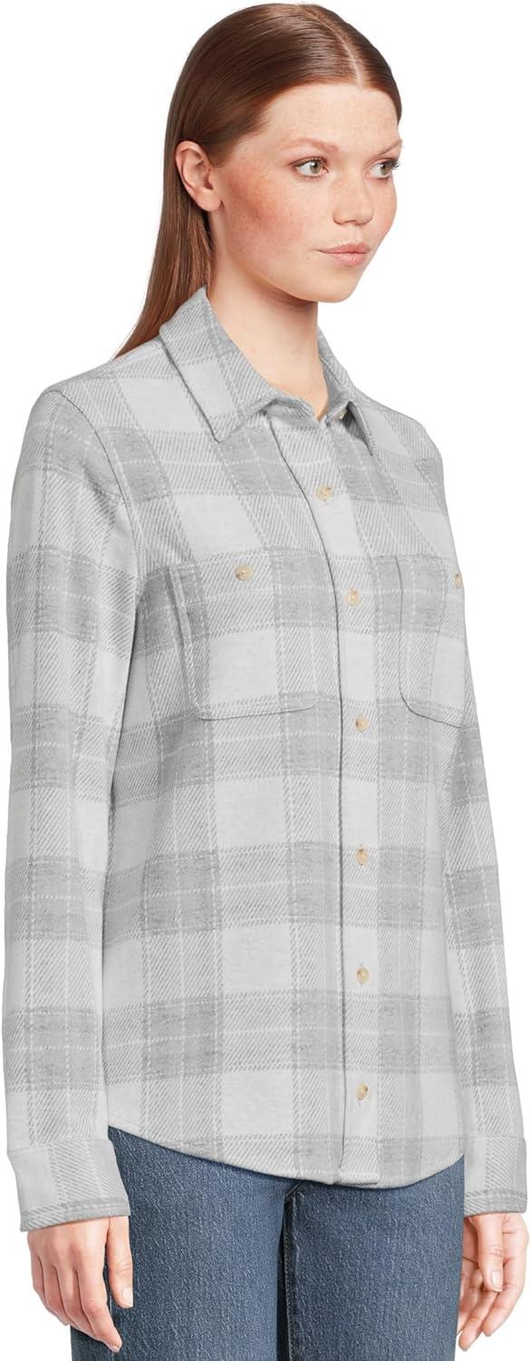 image:imageFaherty Womens Legend Sweater ShirtBlue Ravine Plaid