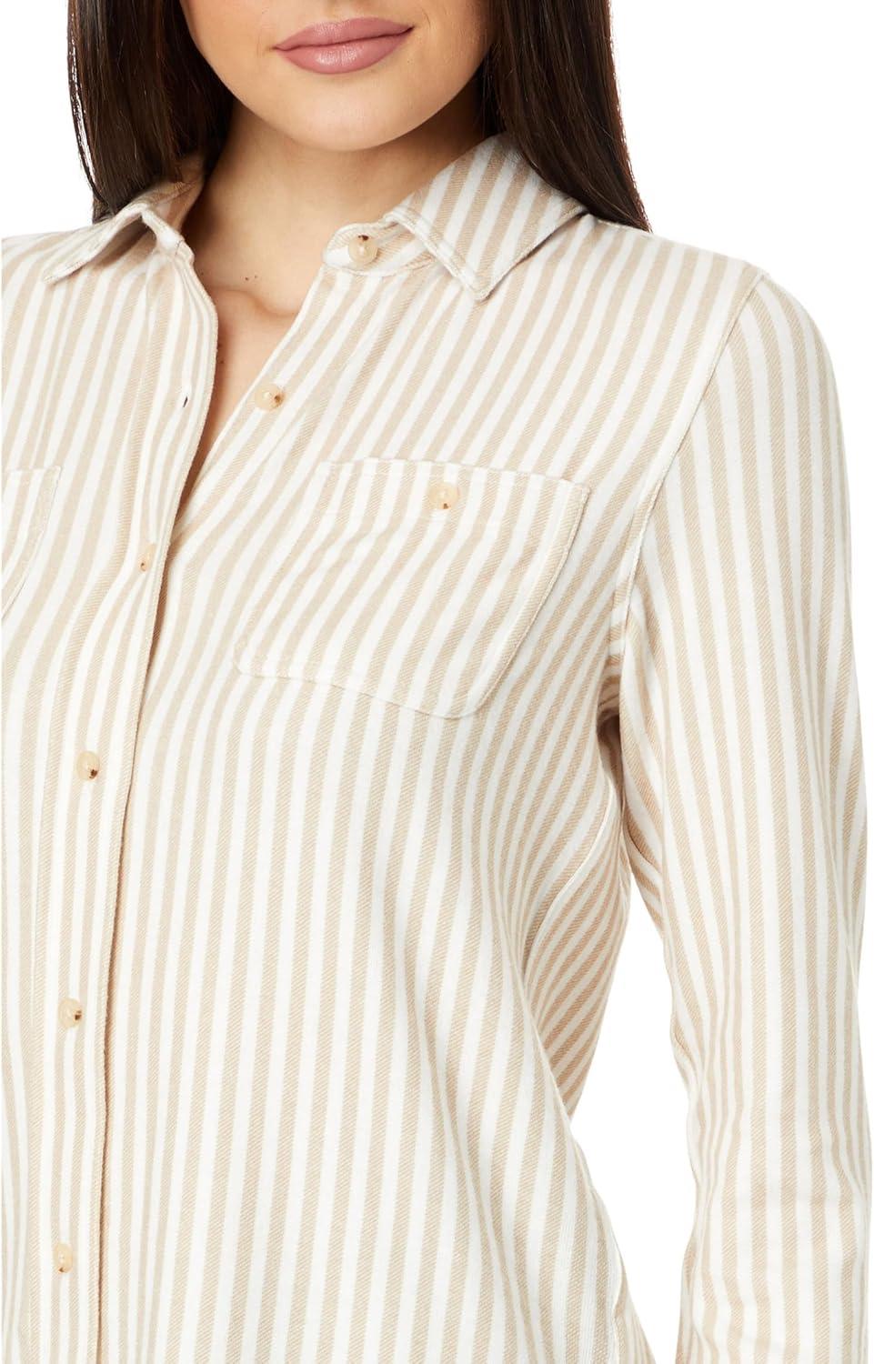 image:imageFaherty Womens Legend Sweater ShirtTannin Stripe