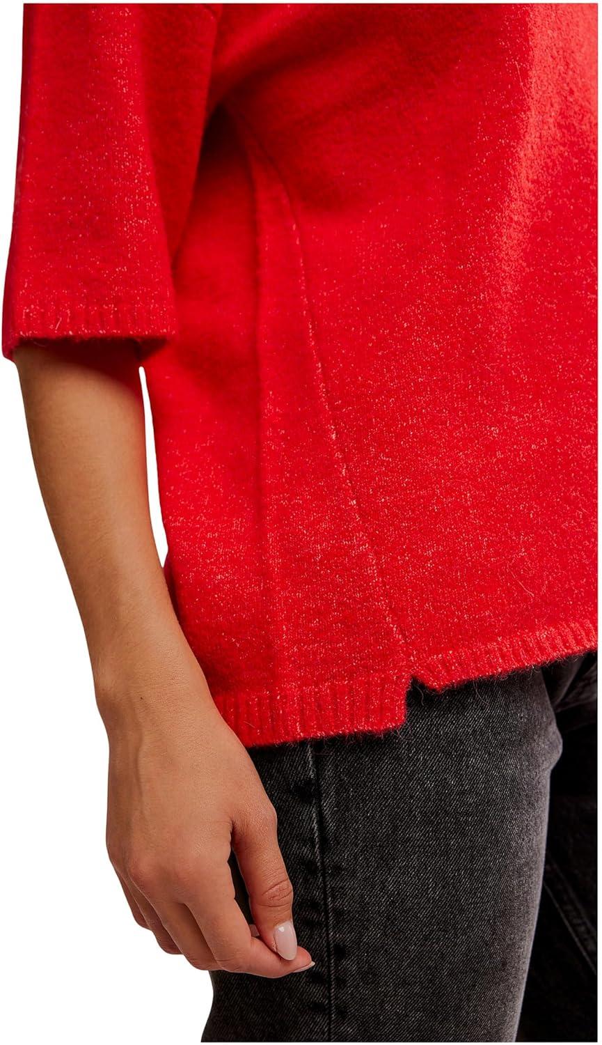 image:imageFree People Margot Sweater Tee Cherry Pop Melange MD Womens 810