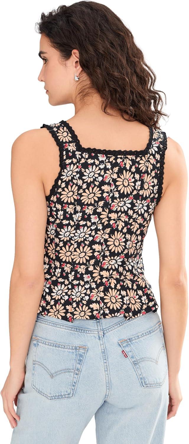 image:imageFree People Womens Bridgette Corset TopBlack Combo