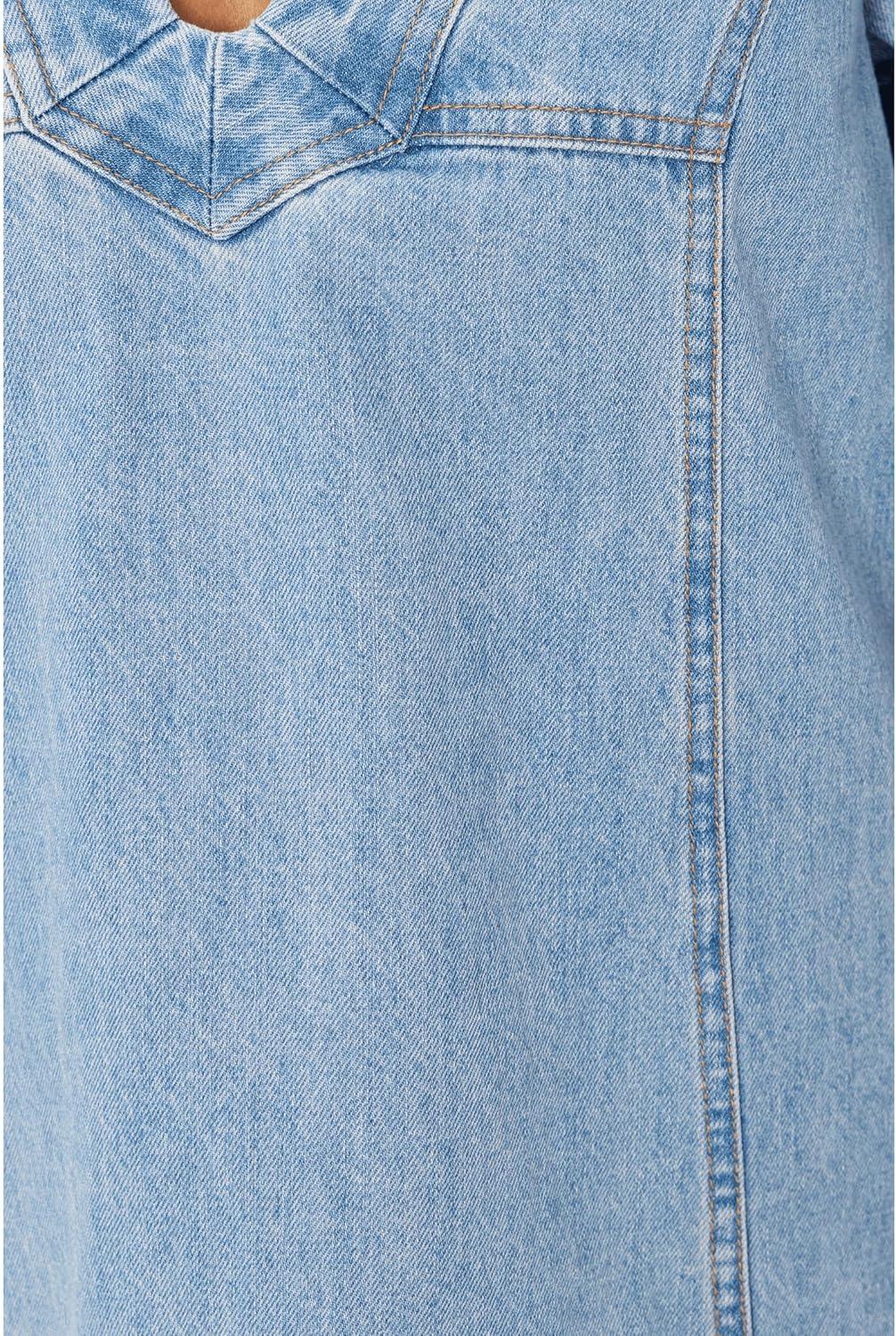 image:imageFree People Womens Goldie Baloon SleeveCelestial Blue