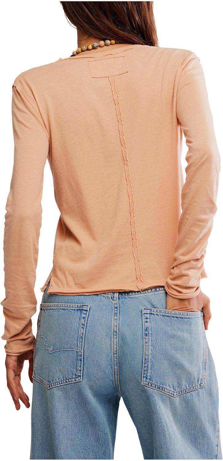 image:imageFree People Womens Nova Long Sleeve TeePeached Copper