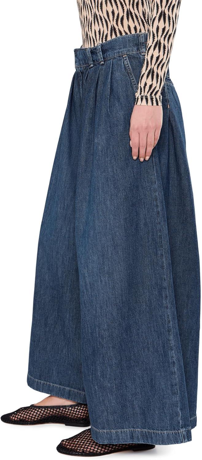 image:imageFree People Womens We The Free Scout WideLeg JeansDeep Indigo