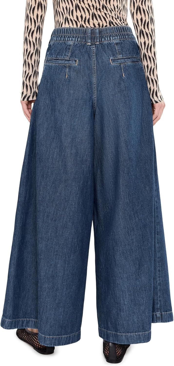 image:imageFree People Womens We The Free Scout WideLeg JeansDeep Indigo