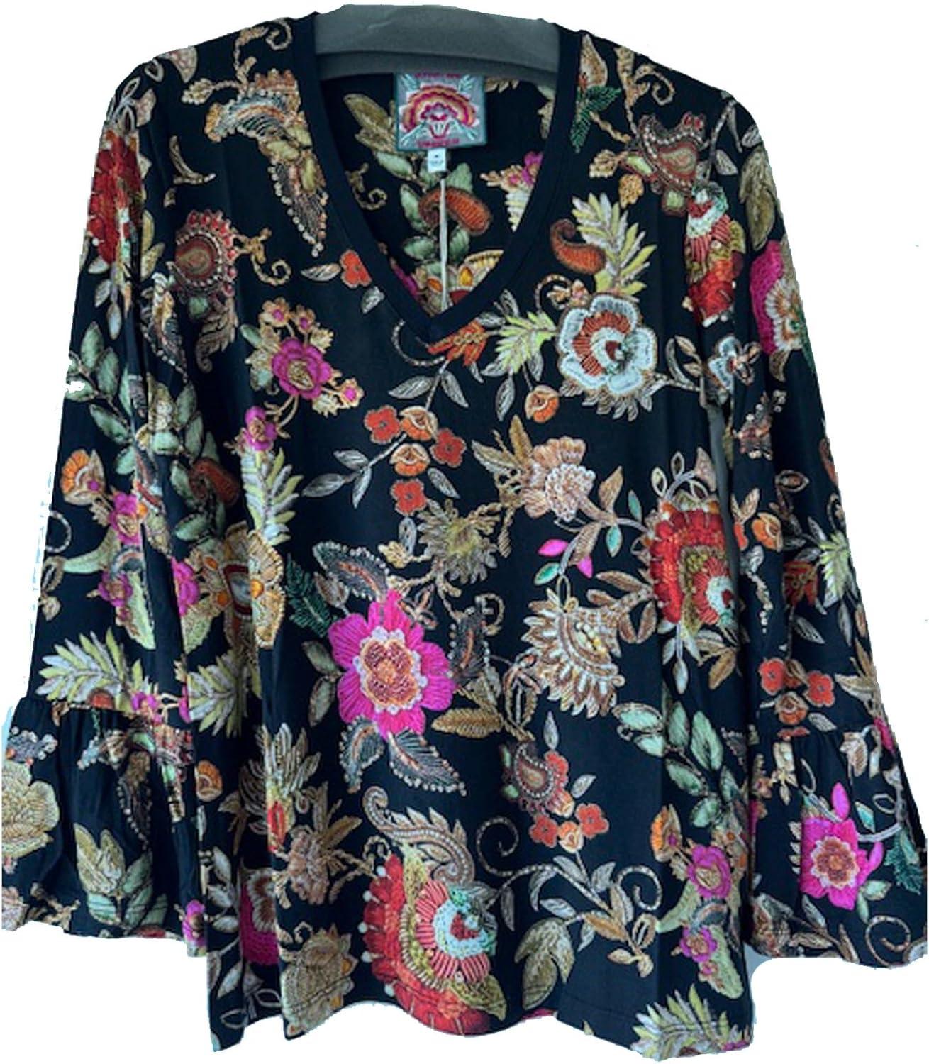 image:imageJohnny was Womens The Janie Favorite VNeck Flute Sleeve Tee LowriLowriBlack