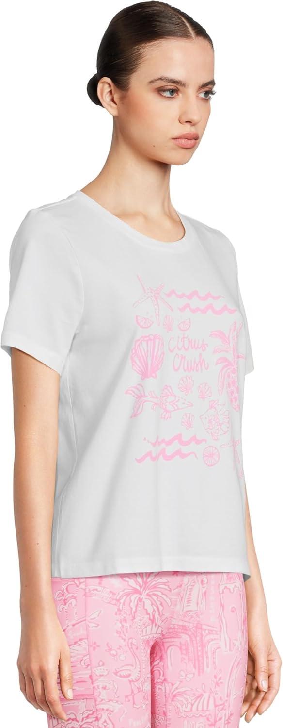 image:imageLilly Pulitzer Womens Barreto Knit TopMulti Pb Ocean Motifs Graphic