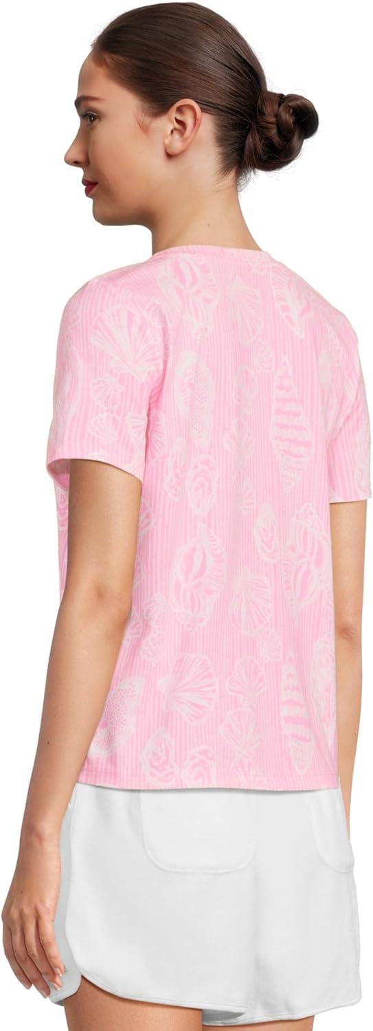 image:imageLilly Pulitzer Womens Barreto Knit TopRousseau Pink Cool as Shell