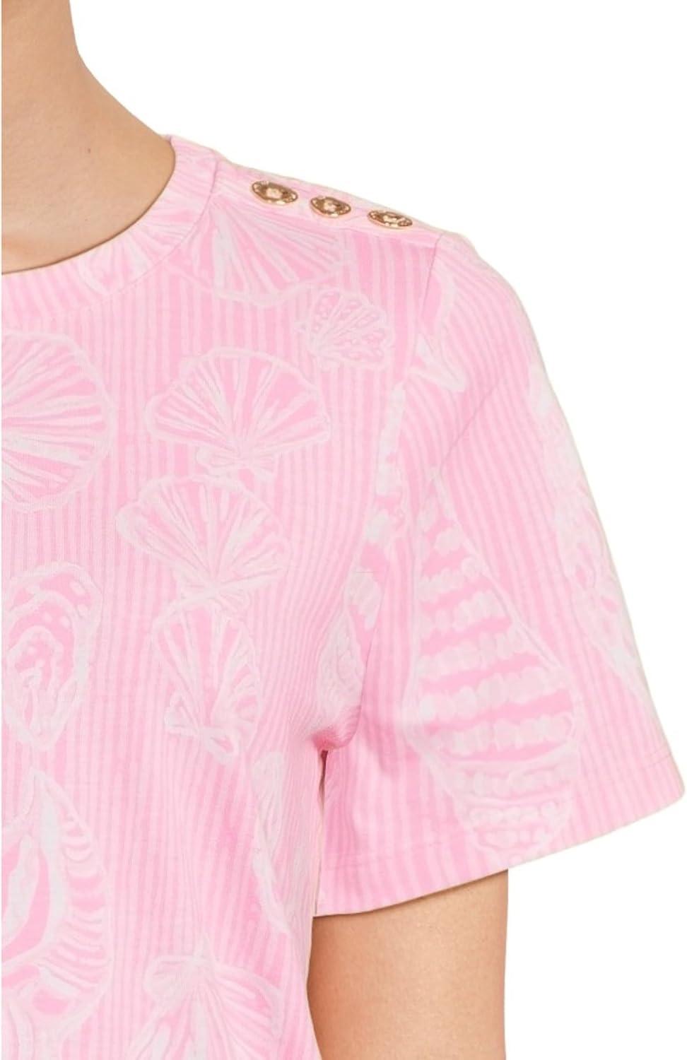 image:imageLilly Pulitzer Womens Barreto Knit TopRousseau Pink Cool as Shell