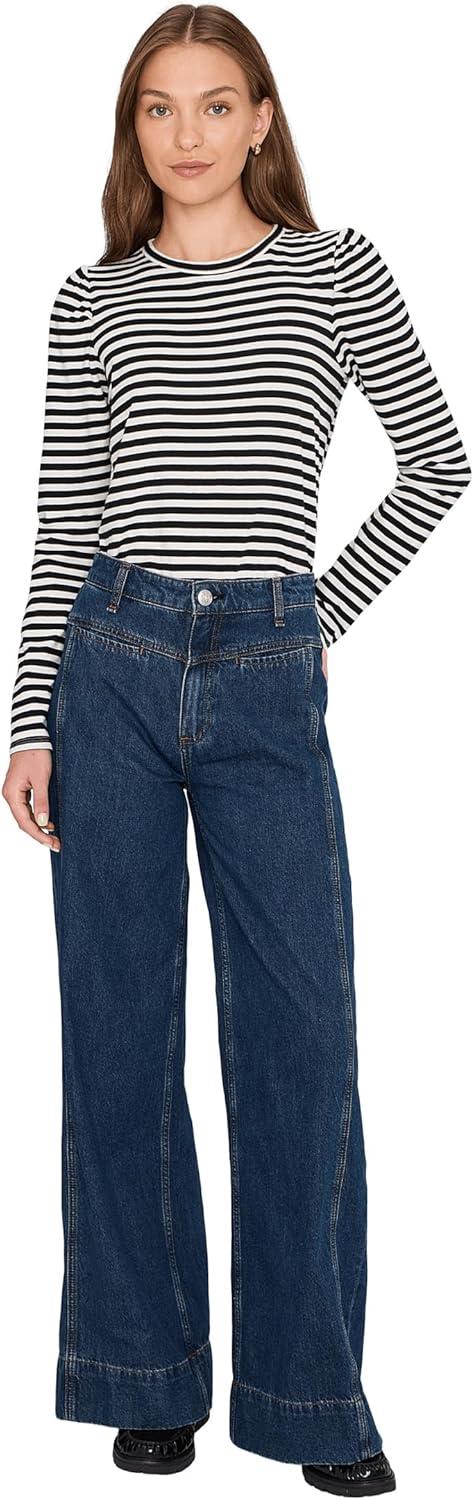 image:imageMadewell Womens Easy Puff Long Sleeve StripeLighthouse