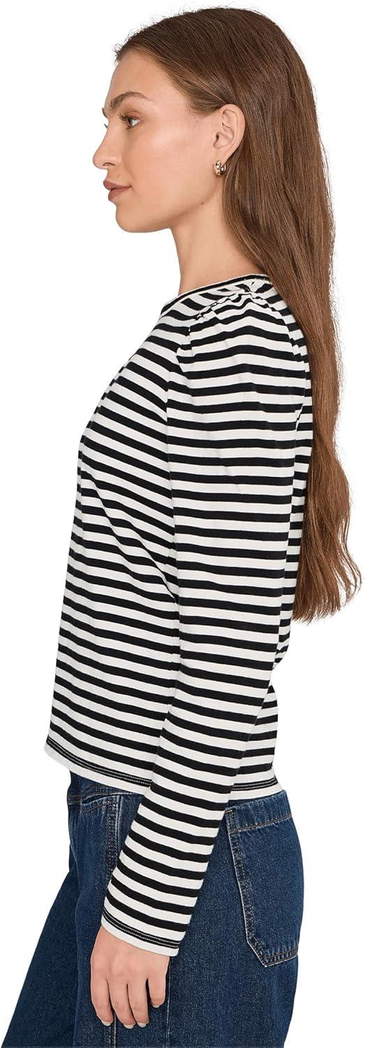 image:imageMadewell Womens Easy Puff Long Sleeve StripeLighthouse