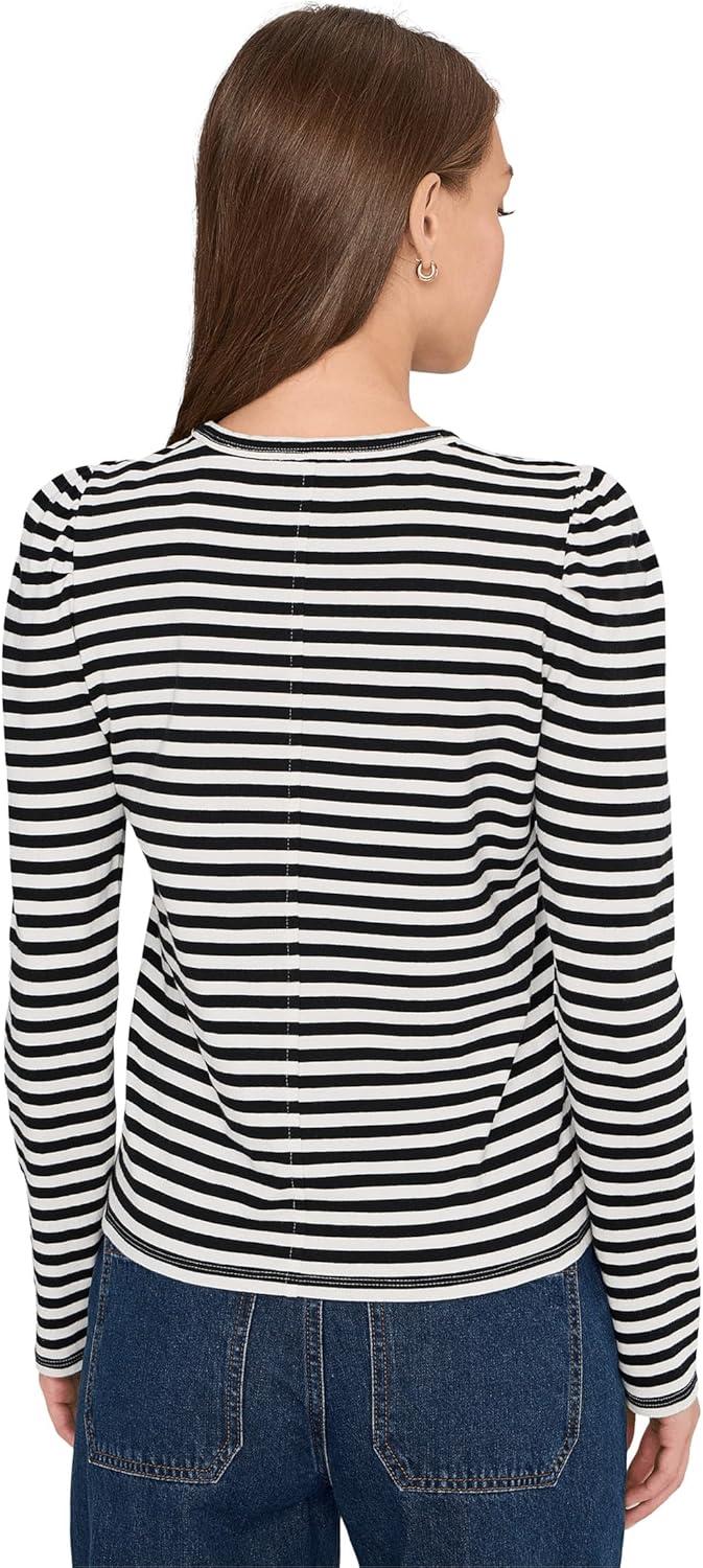 image:imageMadewell Womens Easy Puff Long Sleeve StripeLighthouse