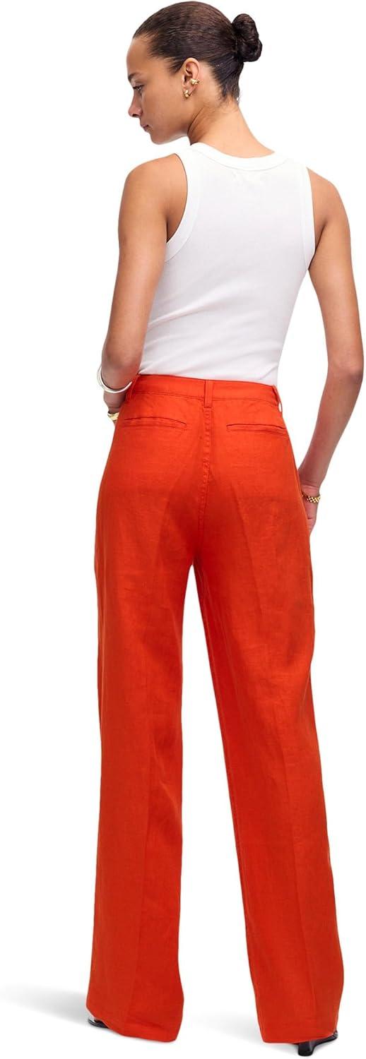 image:imageMadewell Womens Patch Pocket Flare 100 LinenBright Flame