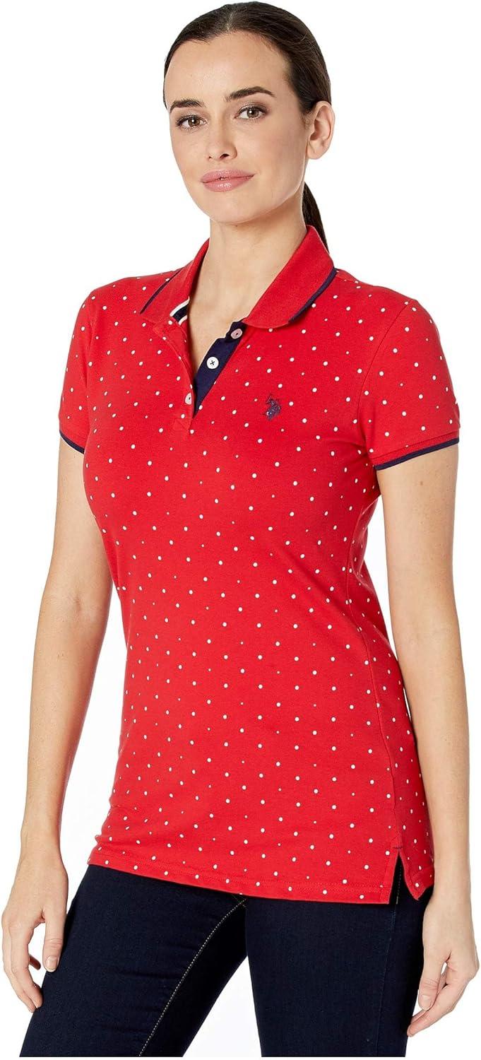 image:imagePolka Dot Polo ShirtRacing Red 4969