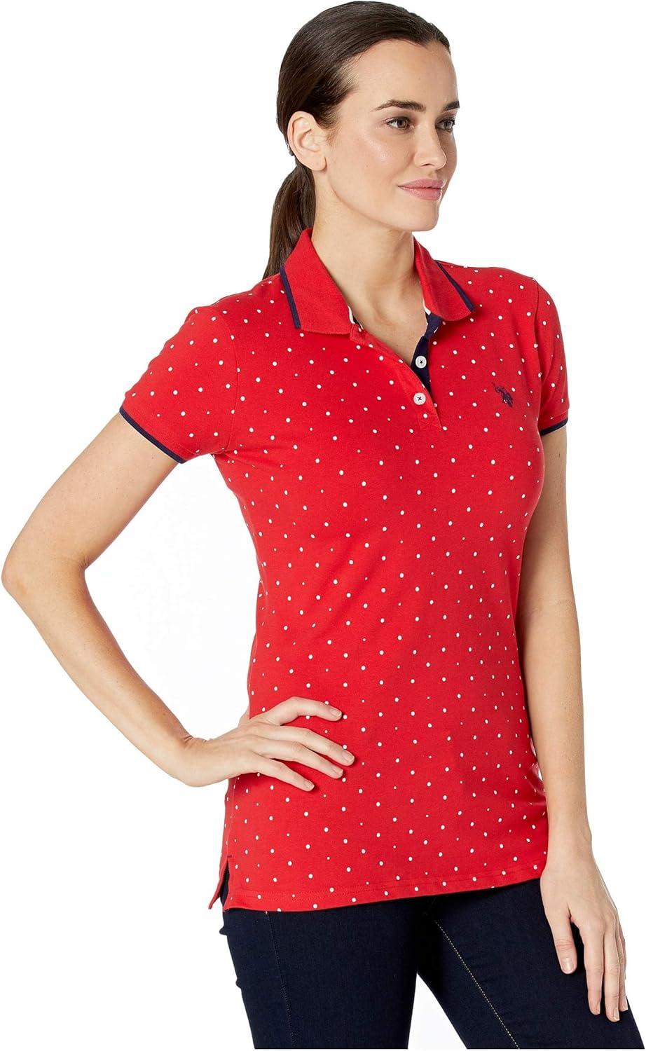 image:imagePolka Dot Polo ShirtRacing Red 4969