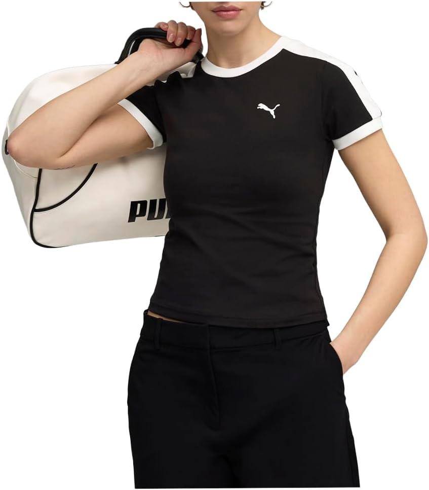 image:imagePuma Womens T7 Slim Fit TeePuma Black