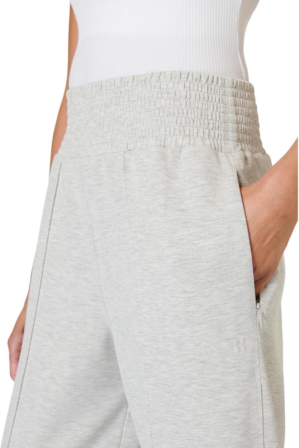 image:imageSweaty Betty Womens Sand Wash Cloudweight Track PantsIce Grey Marl