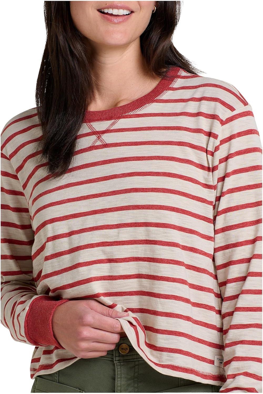 image:imageToadampCo Womens Boundless Jersey Long Sleeve TeeCampfire Stripe