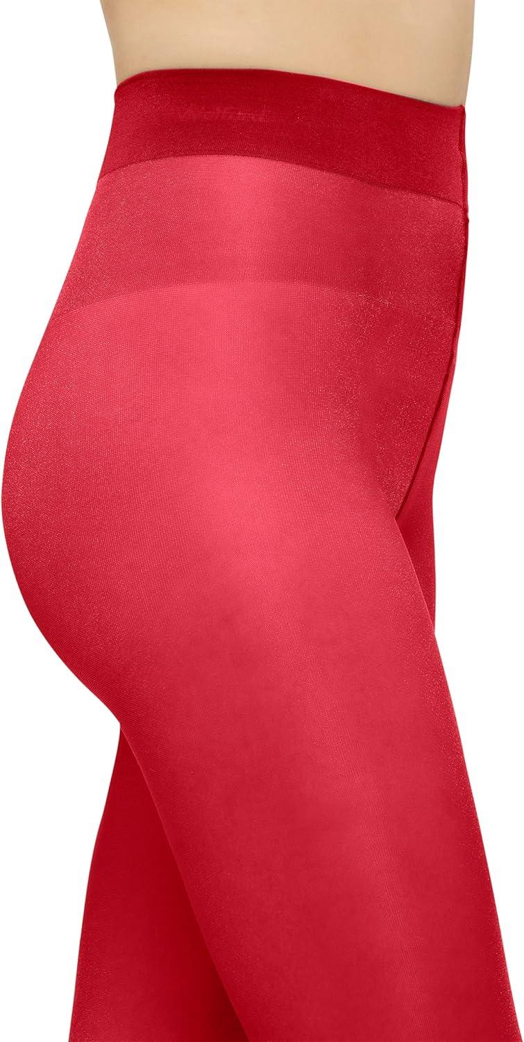 image:imageWolford Satin Touch 20 Denier Tights For Women Soft Satin Feel Sheer Hosiery ExtraWide Waistband Perfect for Any OccasionCranberry
