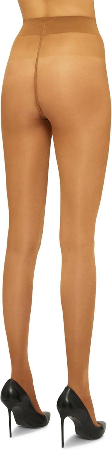 image:imageWolford Satin Touch 20 Denier Tights For Women Soft Satin Feel Sheer Hosiery ExtraWide Waistband Perfect for Any OccasionHoney