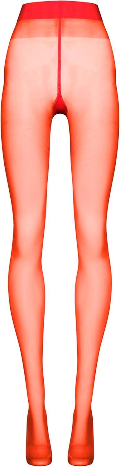image:imageWolford Satin Touch 20 Denier Tights For Women Soft Satin Feel Sheer Hosiery ExtraWide Waistband Perfect for Any OccasionRacing Red