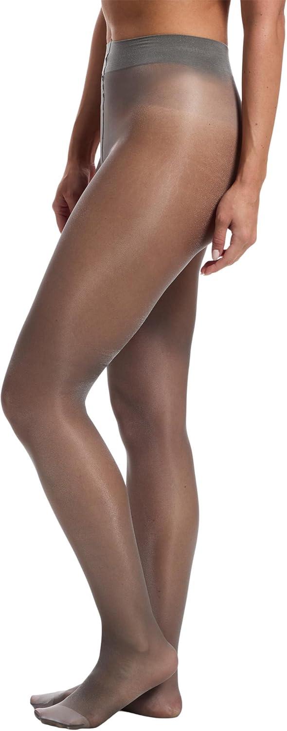 image:imageWolford Satin Touch 20 Denier Tights For Women Soft Satin Feel Sheer Hosiery ExtraWide Waistband Perfect for Any OccasionSteel 1