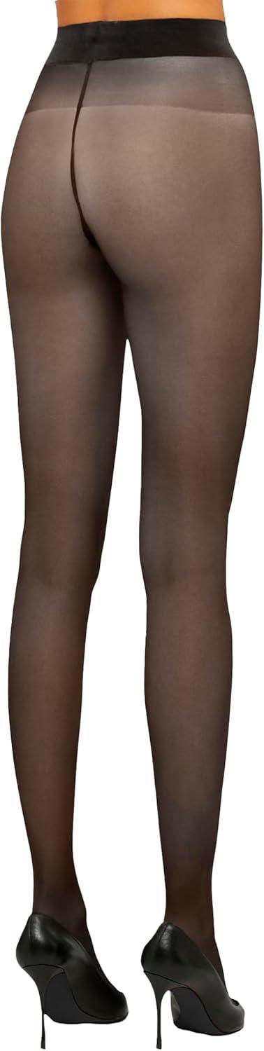image:imageWolford Satin Touch 20 Denier Tights For Women Soft Satin Feel Sheer Hosiery ExtraWide Waistband Perfect for Any OccasionSteel