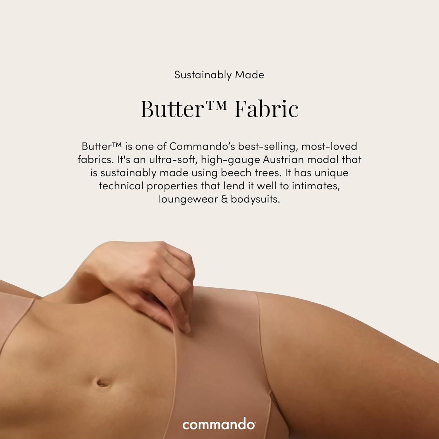image:imagecommando Butter MidRise Thong Silky Soft No Show Thong Comfortable RawCut Edges Machine WashableWhite